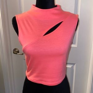 Guess Mock Neck Crop Top